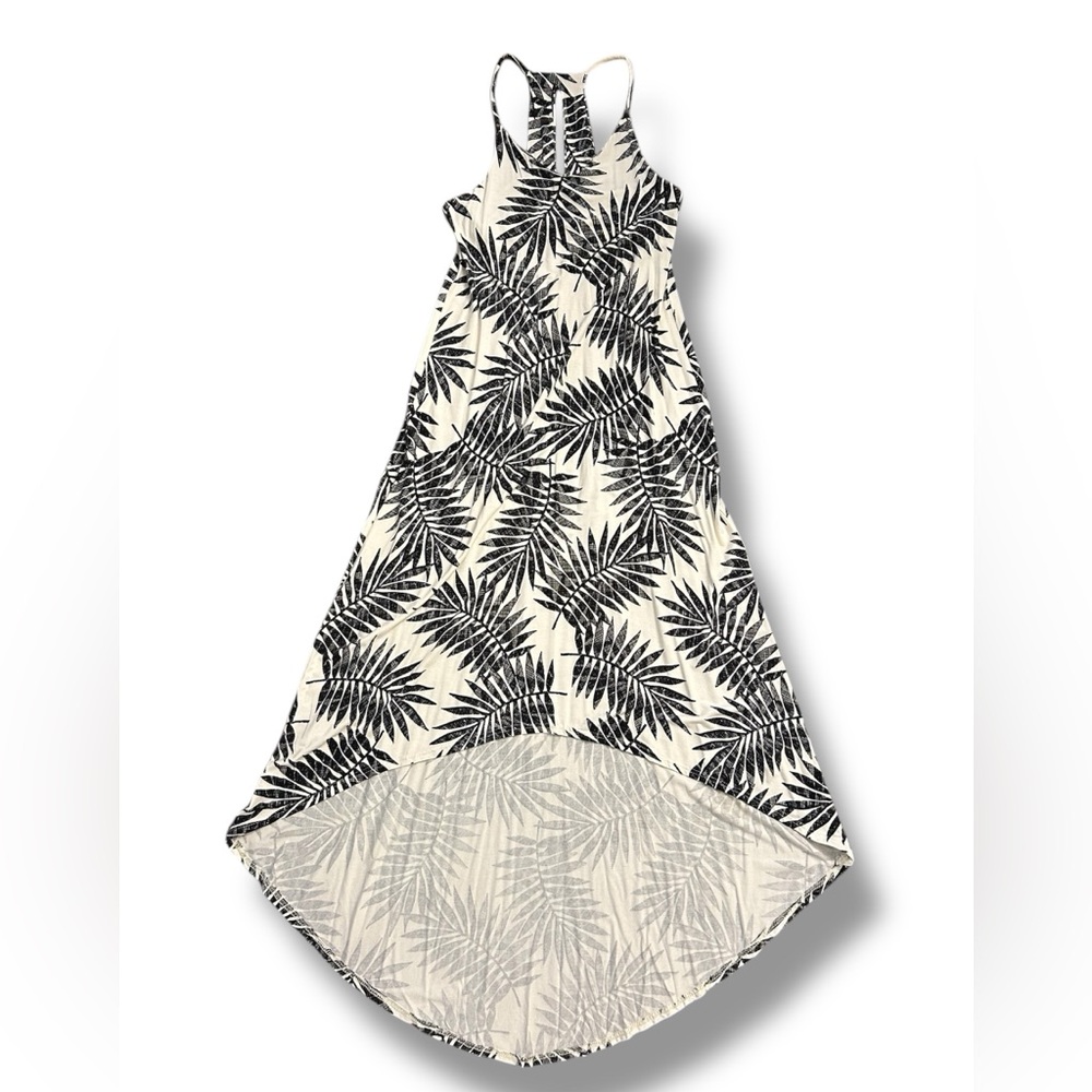 C&C California Black and Cream Halter Sundress